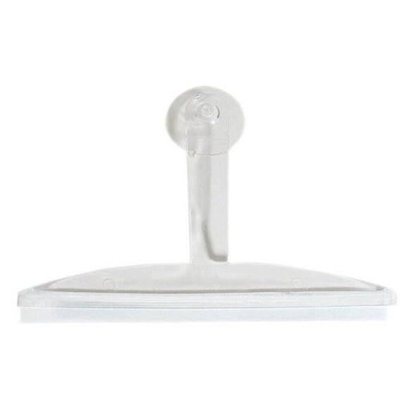 2 for $15 Plastic Bathroom Squeegee, with Suction Hook Holder, Clear, 12-Inch - Picture 1 of 4